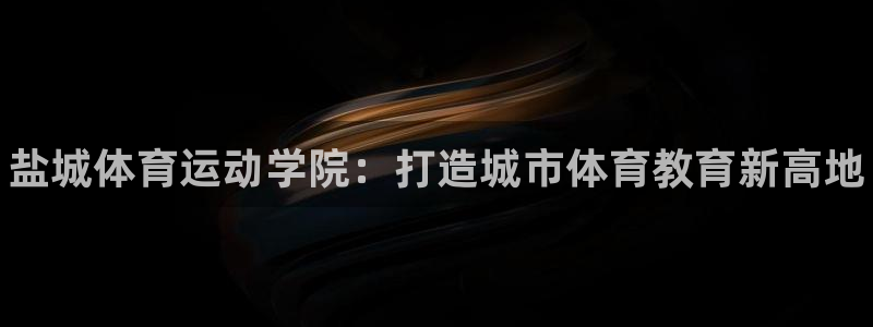 必发官方正版app集团：盐城体育运动学院：打造城市体育教育新