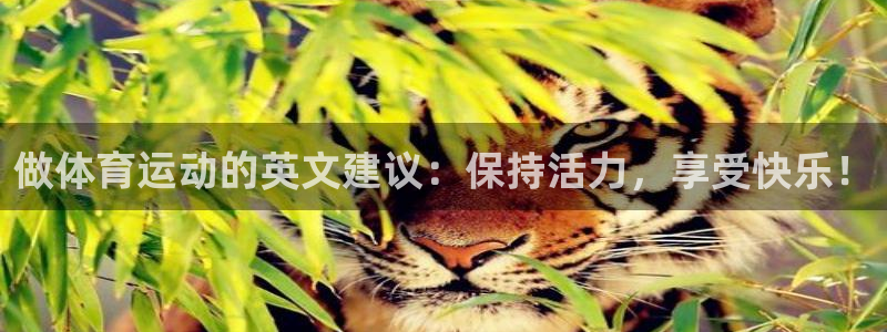 必发官方正版app集团官网网址：做体育运动的英文建议：保持活