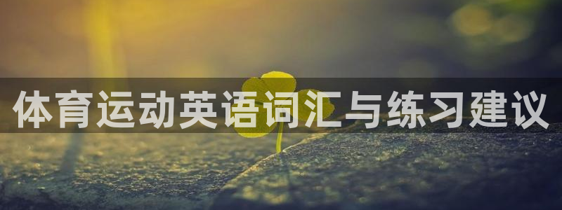 必发交易所官网入口：体育运动英语词汇与练习建议